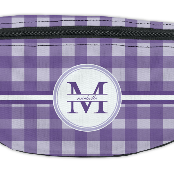 Gingham Print Fanny Pack - Closeup
