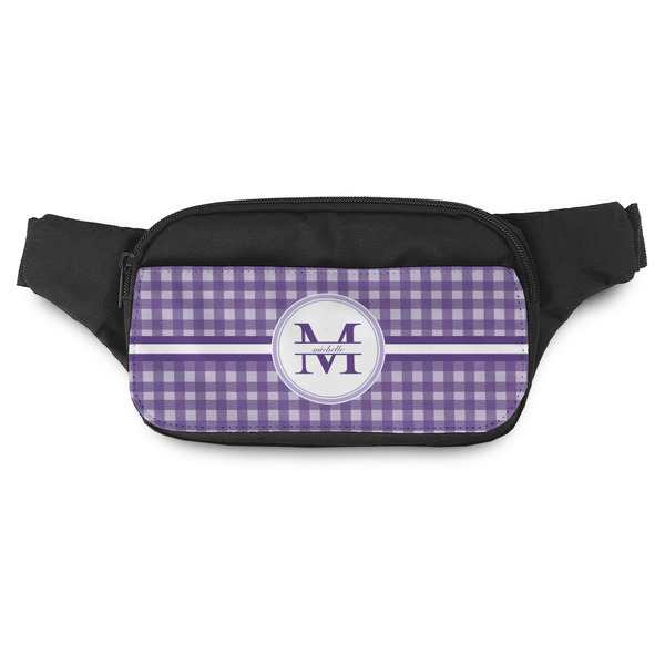 Custom Gingham Print Fanny Pack - Modern Style (Personalized)