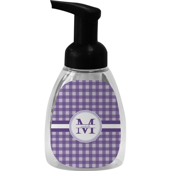 Gingham Print Foam Soap Bottle