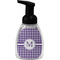 Gingham Print Foam Soap Bottle - Black (Personalized)