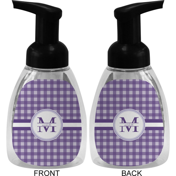 Gingham Print Foam Soap Bottle (Front & Back)