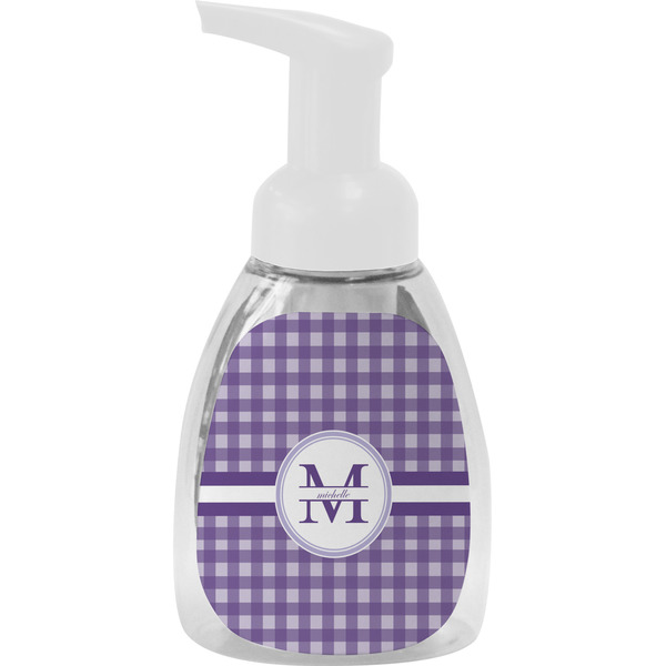 Custom Gingham Print Foam Soap Bottle (Personalized)