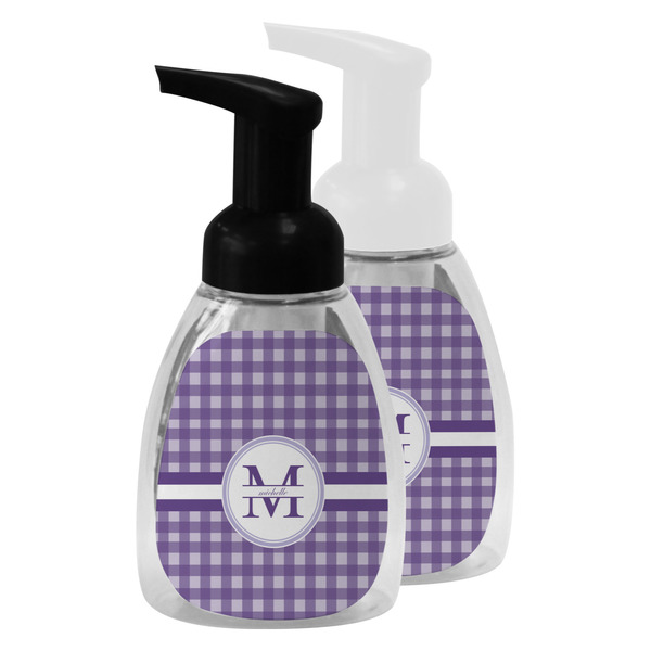 Gingham Print Foam Soap Bottles - Main