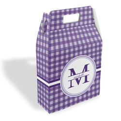 Gingham Print Gable Favor Box (Personalized)
