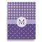 Gingham Print Garden Flags - Large - Double Sided - BACK