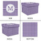 Gingham Print Gift Boxes with Lid - Canvas Wrapped - Medium - Approval