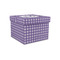 Gingham Print Gift Boxes with Lid - Canvas Wrapped - Small - Front/Main