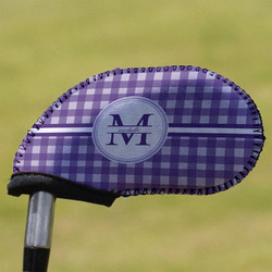 Gingham Print Golf Club Iron Cover (Personalized)