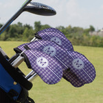 Gingham Print Golf Club Iron Cover - Set of 9 (Personalized)