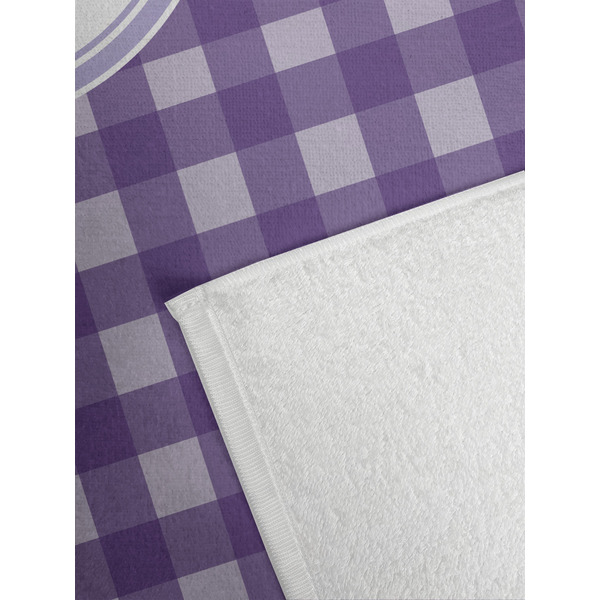 Gingham Print Golf Towel - Detail