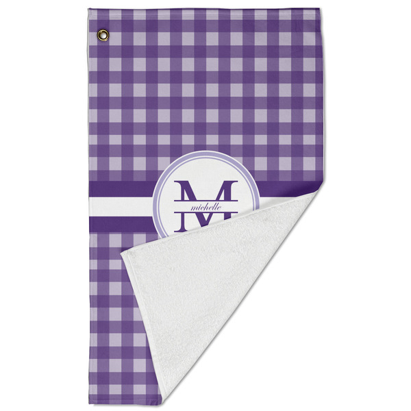 Gingham Print Golf Towel - Folded (Large)