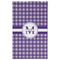 Gingham Print Golf Towel - Poly-Cotton Blend - Large w/ Name and Initial