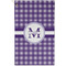 Gingham Print Golf Towel - Poly-Cotton Blend - Small w/ Name and Initial