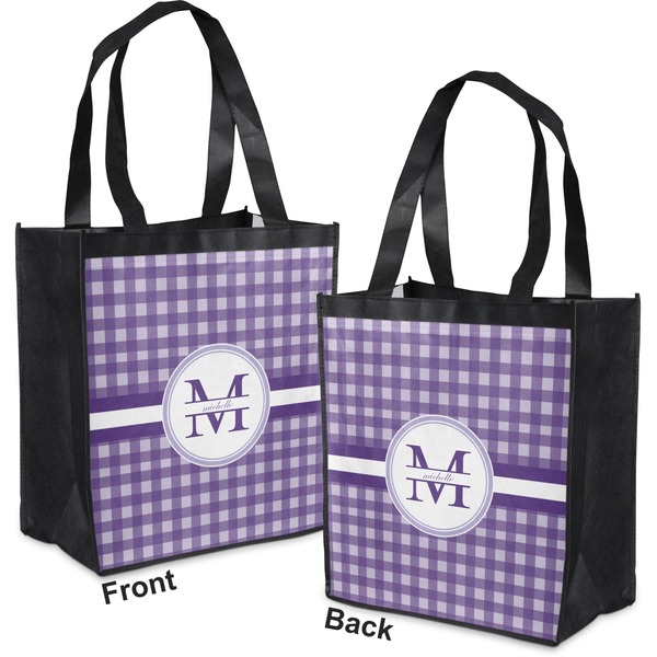 Gingham Print Grocery Bag - Apvl