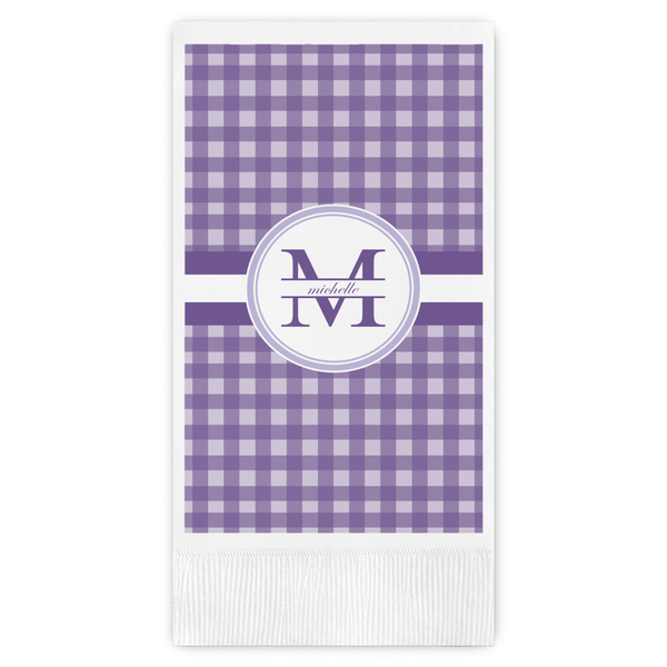 Custom Gingham Print Guest Paper Towels - Full Color (Personalized)