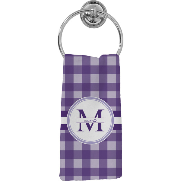 Custom Gingham Print Hand Towel - Full Print (Personalized)