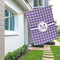 Gingham Print House Flags - Double Sided - LIFESTYLE