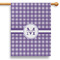 Gingham Print 28" House Flag (Personalized)