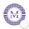 Gingham Print Printed Cookie Topper - 2.15" (Personalized)