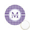 Gingham Print Printed Cookie Topper - 1.25" (Personalized)
