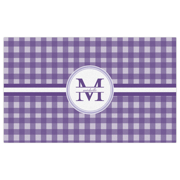 Gingham Print Indoor / Outdoor Rug - 3'x5' - Front Flat