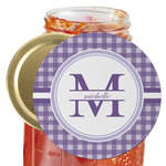 Gingham Print Jar Opener (Personalized)