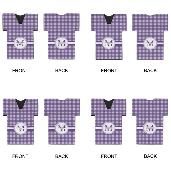 Gingham Print Jersey Bottle Cooler - Set of 4 - APPROVAL