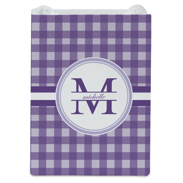 Gingham Print Jewelry Gift Bag - Matte - Front