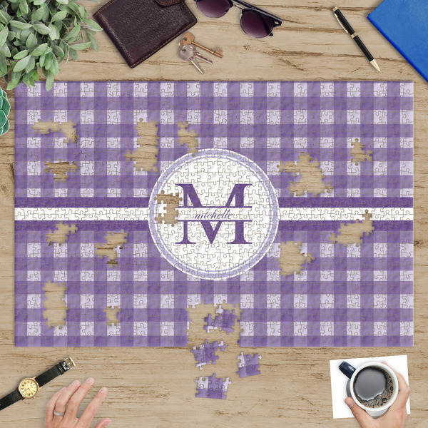 Gingham Print Jigsaw Puzzle 1014 Piece - In Context