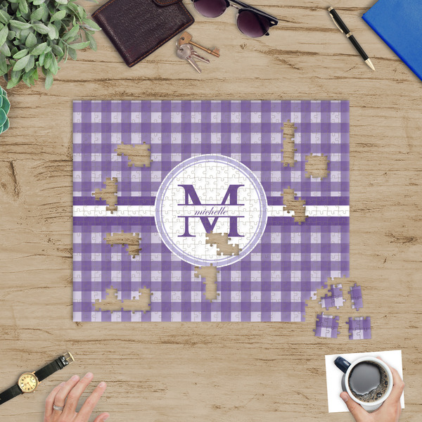 Gingham Print Jigsaw Puzzle 500 Piece - In Context