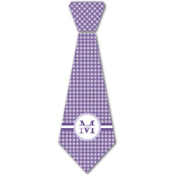 Gingham Print Iron On Tie - 4 Sizes w/ Name and Initial