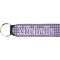 Gingham Print Keychain Fob (Personalized)