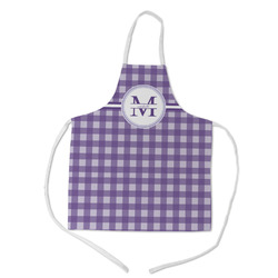 Gingham Print Kid's Apron w/ Name and Initial