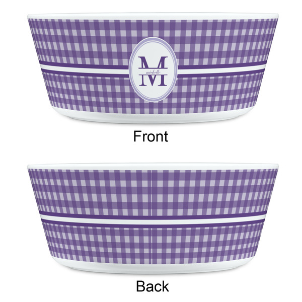Gingham Print Kids Bowls - APPROVAL