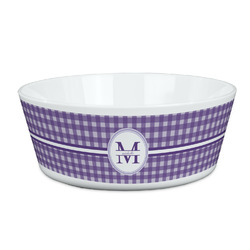 Gingham Print Kid's Bowl (Personalized)