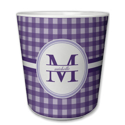 Gingham Print Plastic Tumbler 6oz (Personalized)
