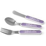 Gingham Print Kid's Flatware (Personalized)