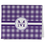 Gingham Print Kitchen Towel - Poly Cotton w/ Name and Initial