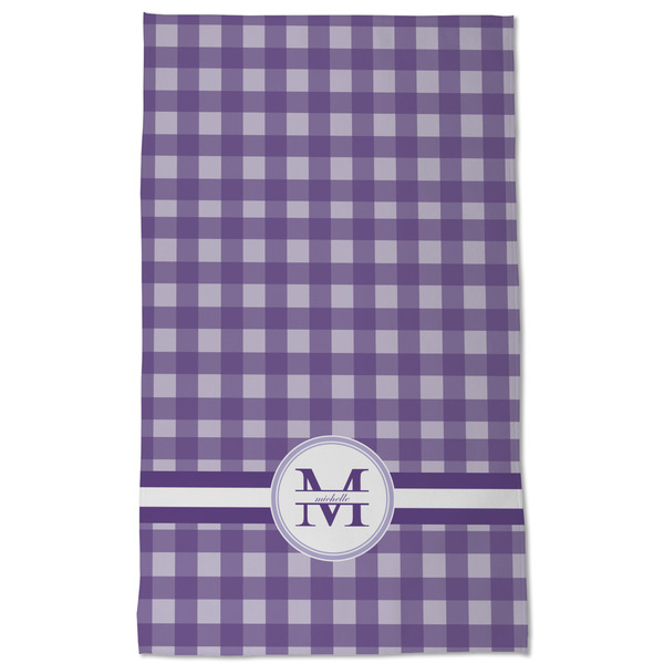 Gingham Print Kitchen Towel - Poly Cotton - Full Front