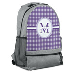 Gingham Print Backpack (Personalized)
