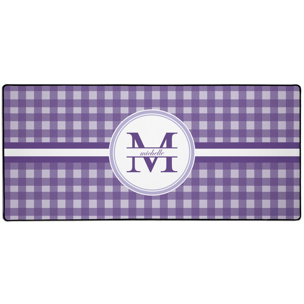 Custom Gingham Print Gaming Mouse Pad (Personalized)