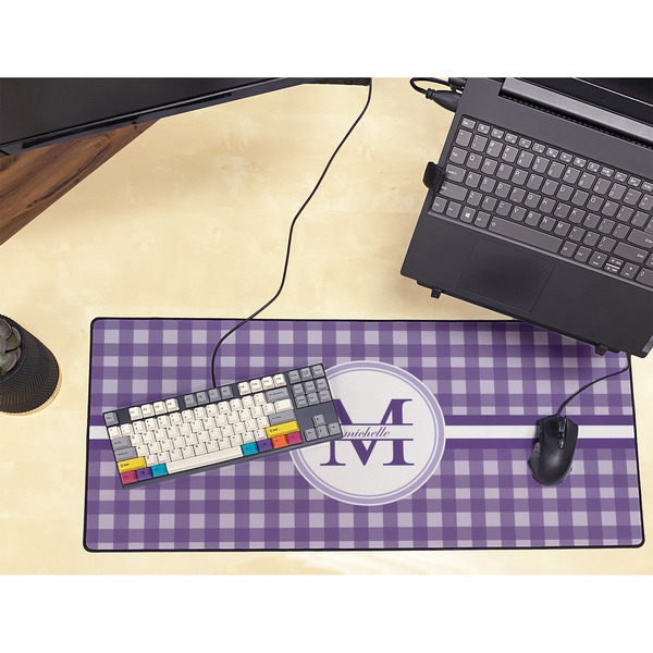 Gingham Print Large Gaming Mats - LIFESTYLE