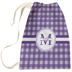 Gingham Print Laundry Bag - Large (Personalized)