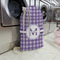 Gingham Print Large Laundry Bag - In Context
