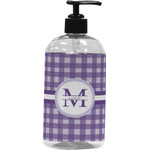 Gingham Print Plastic Soap / Lotion Dispenser (Personalized)