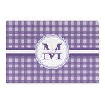 Gingham Print Large Rectangle Car Magnet (Personalized)
