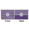 Gingham Print Large Zipper Pouch Approval (Front and Back)