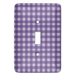 Gingham Print Light Switch Cover (Single Toggle)