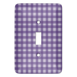 Gingham Print Light Switch Covers (Personalized)