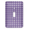 Purple Gingham Light Switch Cover (Single Toggle)